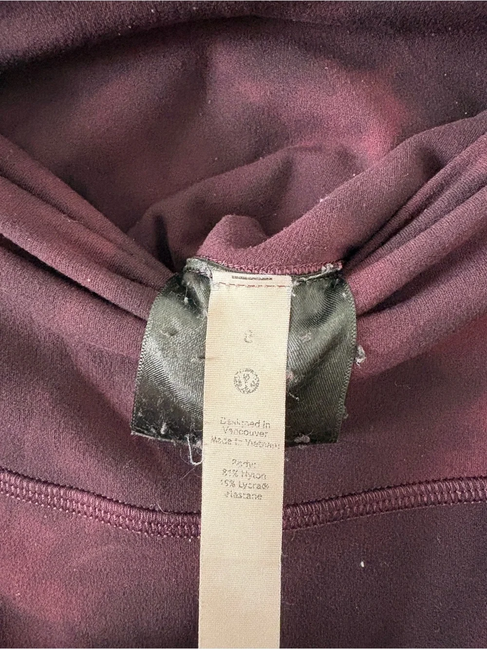 Lululemon Align Burgundy Tie-Dye Pocket Leggings sz 8